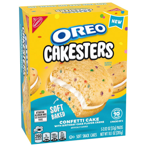 Oreo Cakesters Confetti Soft Snack Cakes Snack Packs - 10.1oz/5ct
