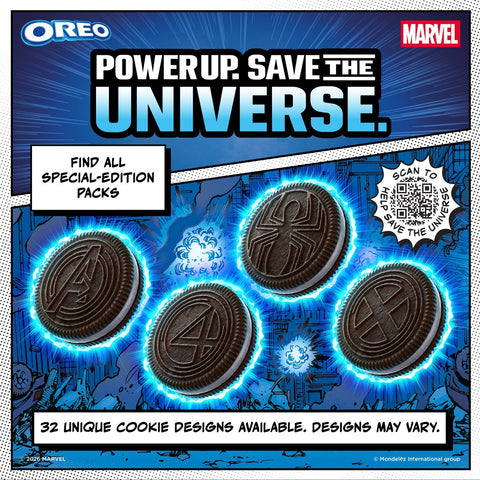 MARVEL OREO Stuf of Legends Chocolate Sandwich Cookies Special Edition - 10.68oz