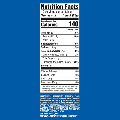 Oreo Mini Chocolate Sandwich Cookies Snack Pack - 10oz/10ct