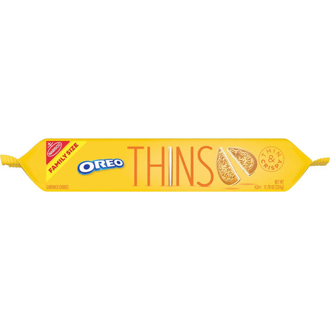Oreo Thins Golden Sandwich Cookies Family Size - 11.78oz