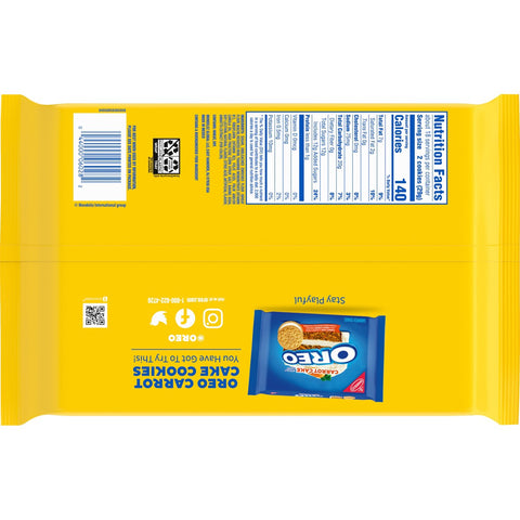 Oreo Lemon Creme Sandwich Cookies Family Size - 18.71oz