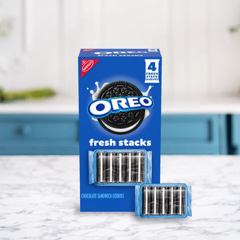 Oreo Fresh Stacks Chocolate Sandwich Cookies Travel Snacks - 8.05oz