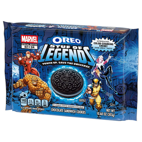 MARVEL OREO Stuf of Legends Chocolate Sandwich Cookies Special Edition - 10.68oz