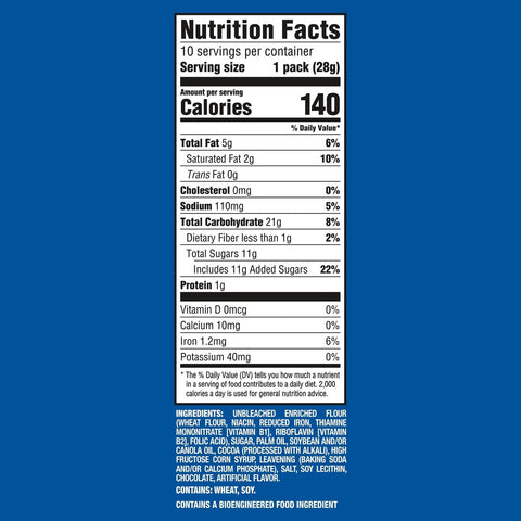 Oreo Mini Chocolate Sandwich Cookies Snack Pack - 10oz/10ct