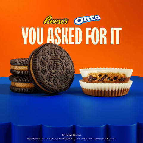Oreo Reese's Peanut Buttery Creme Chocolate Sandwich Cookies - 12.35oz