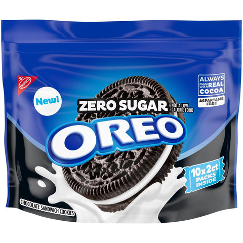 Oreo Zero Sugar Chocolate Sandwich Cookies - 8oz