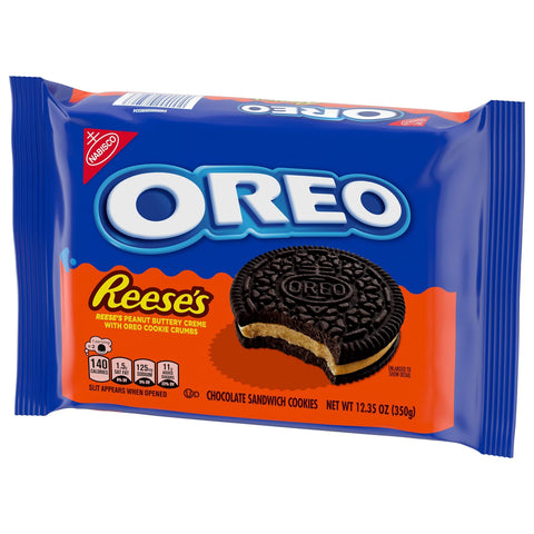 Oreo Reese's Peanut Buttery Creme Chocolate Sandwich Cookies - 12.35oz