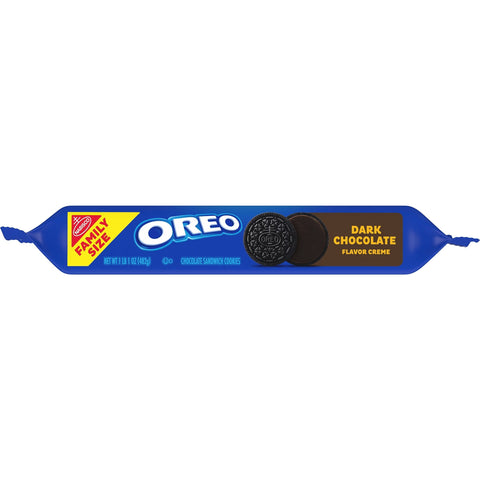 Oreo Dark Chocolate Creme Chocolate Sandwich Cookies Family Size - 17oz