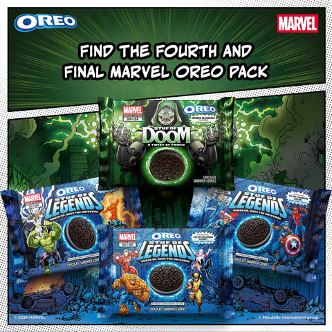 Marvel Oreo Stuf of Doom Chocolate Sandwich Cookies - Special Edition - 10.68oz