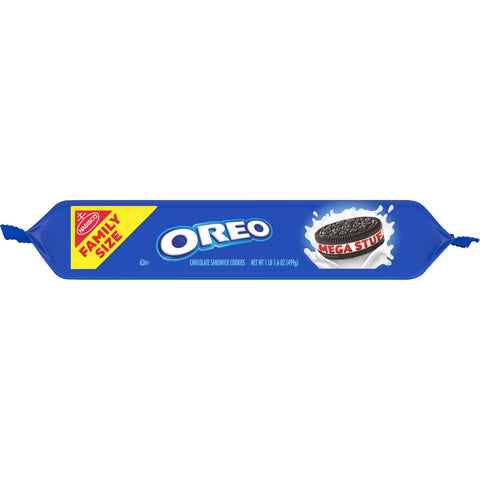 Oreo Mega Stuf Chocolate Sandwich Cookies Family Size - 17.6oz