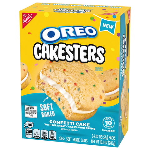 Oreo Cakesters Confetti Soft Snack Cakes Snack Packs - 10.1oz/5ct