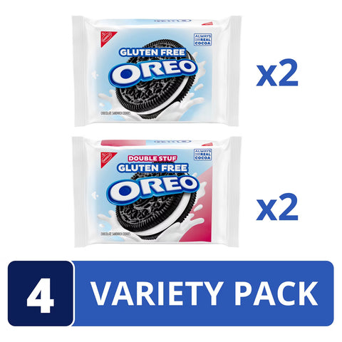 Oreo Original & Oreo Double Stuf Gluten Free Cookies Variety Pack - 49.1oz/4ct