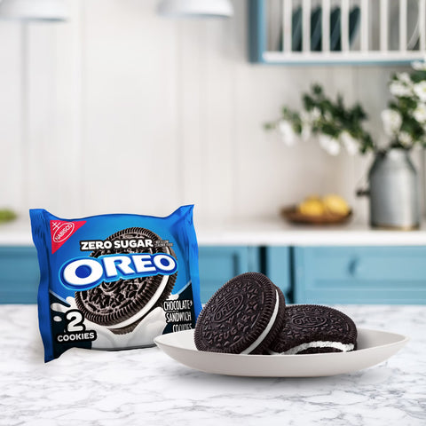 Oreo Zero Sugar Chocolate Sandwich Cookies - 8oz