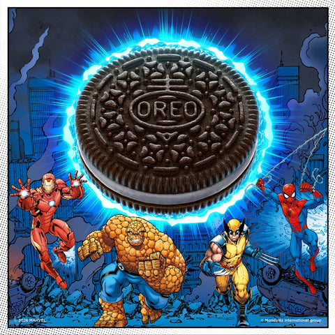 MARVEL OREO Stuf of Legends Chocolate Sandwich Cookies Special Edition - 10.68oz