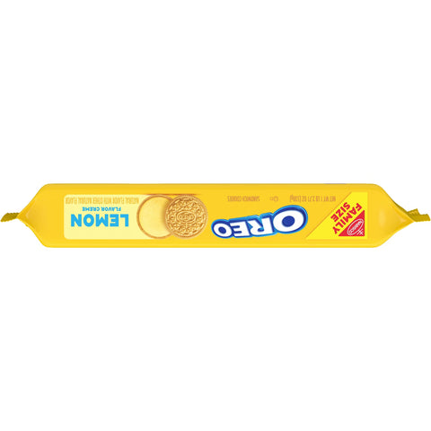Oreo Lemon Creme Sandwich Cookies Family Size - 18.71oz
