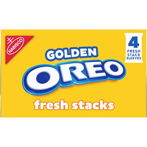 Oreo Fresh Stacks Golden Sandwich Cookies Travel Snacks - 8.05oz