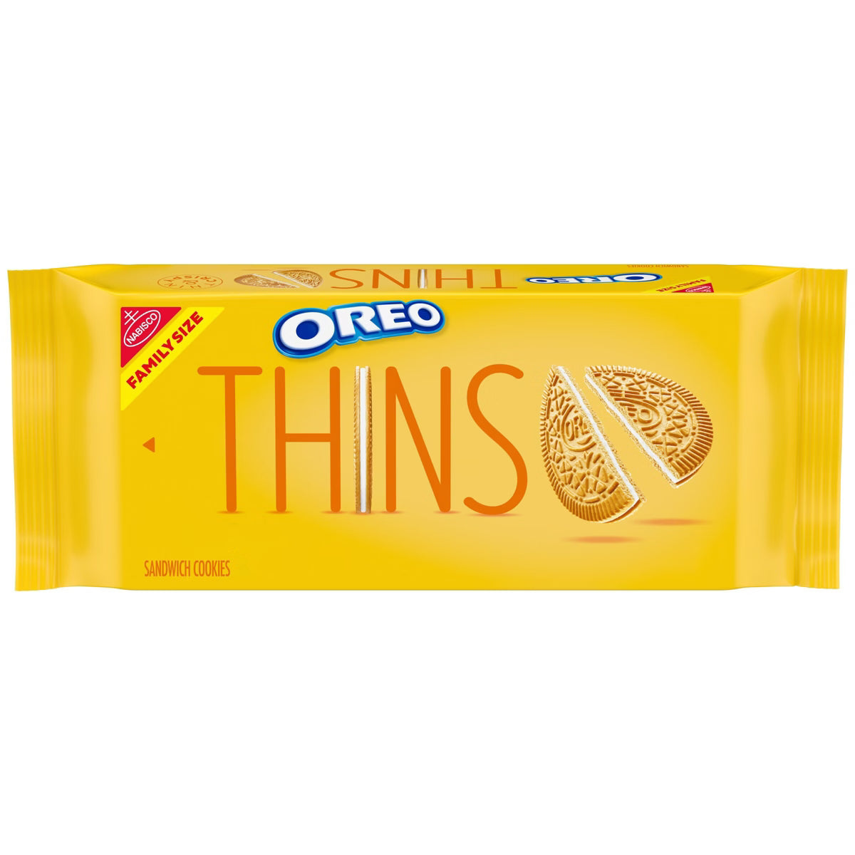 Oreo Thins Golden Sandwich Cookies Family Size - 11.78oz