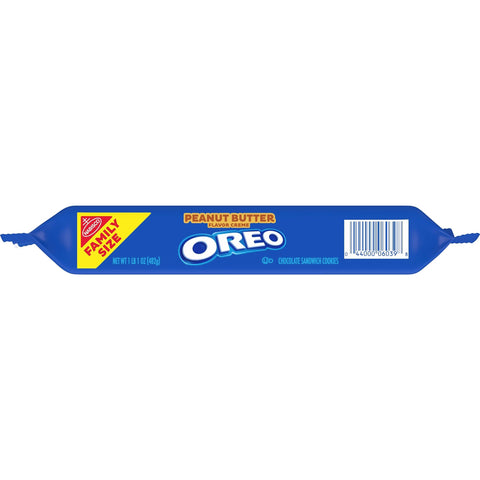 Oreo Peanut Butter Creme Chocolate Sandwich Cookies Family Size - 17oz