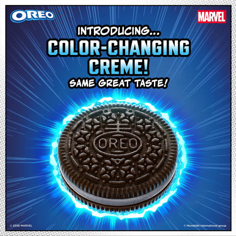 MARVEL OREO Stuf of Legends Chocolate Sandwich Cookies Special Edition - 10.68oz