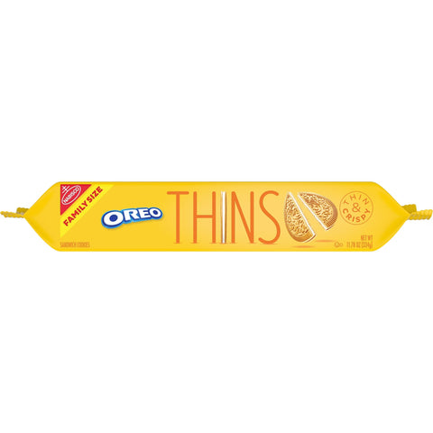 Oreo Thins Golden Sandwich Cookies Family Size - 11.78oz